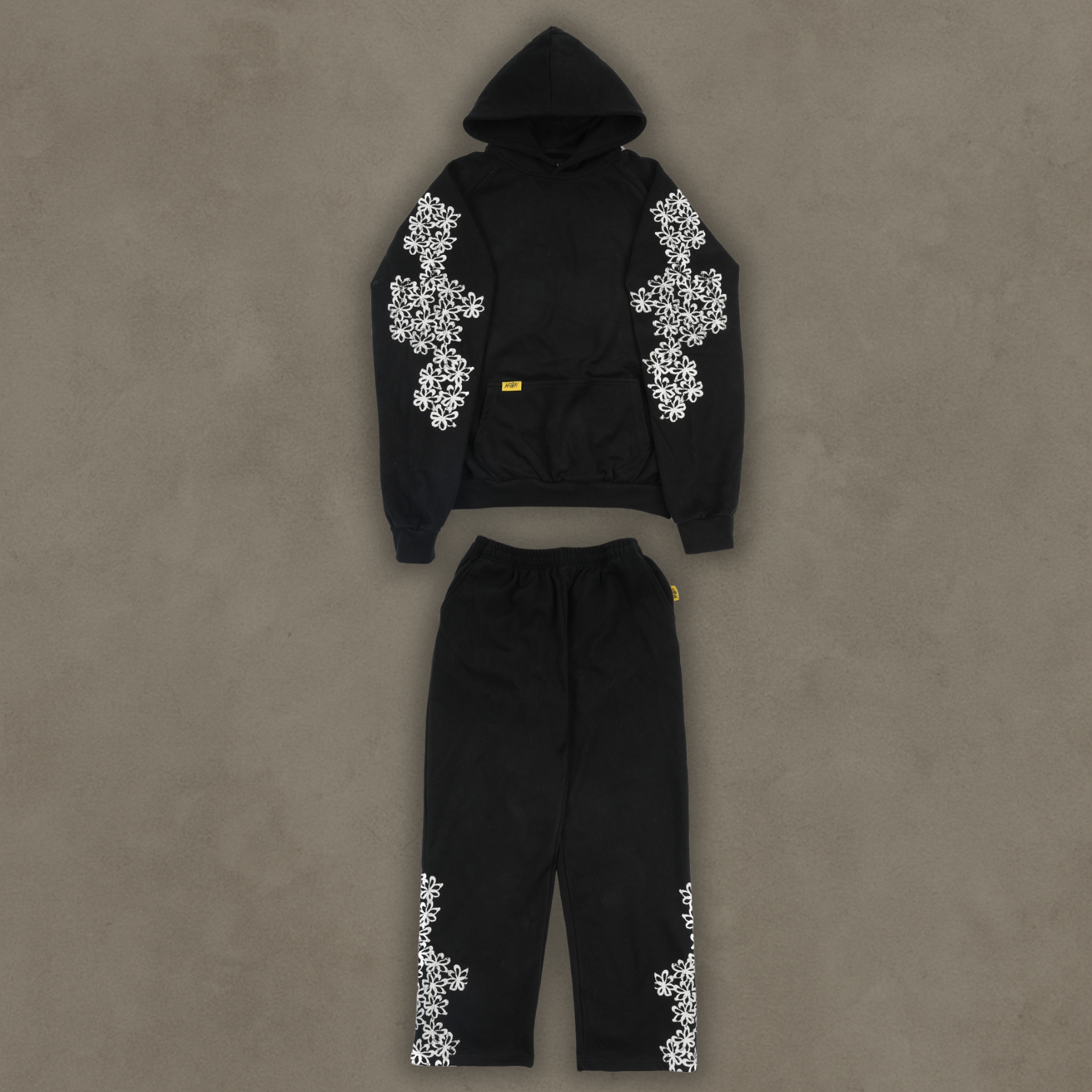 FLOWER HOODIE BLACK