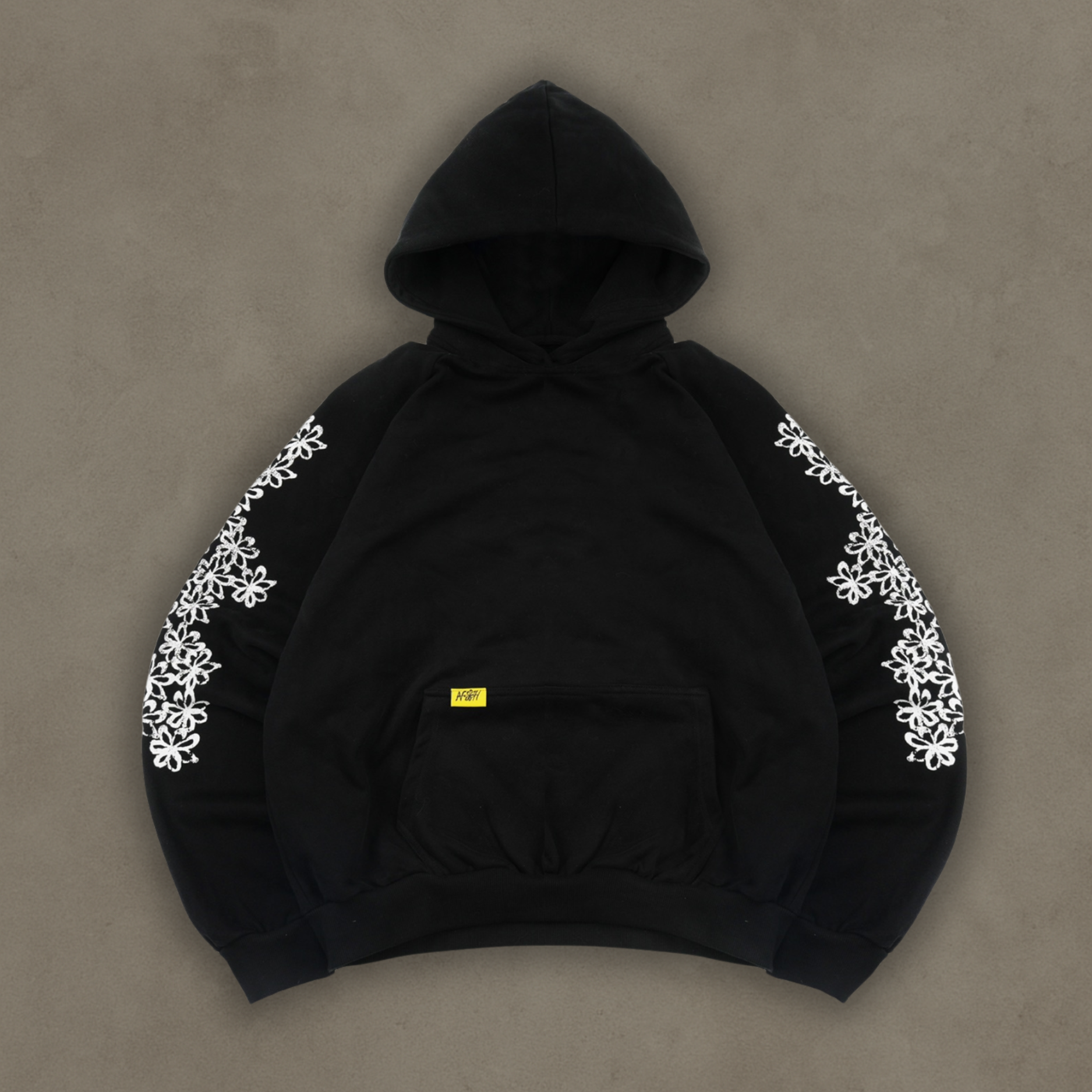 FLOWER HOODIE BLACK